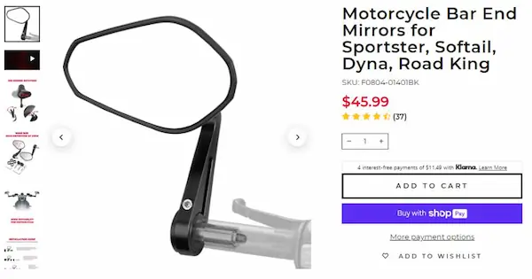 motorcycle-bar-end-mirrors-for-sportster-softail-dyna-road-king