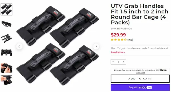 utv-grab-handles-fit-1.5-inch-to-2-inch-round-bar-cage-4-packs