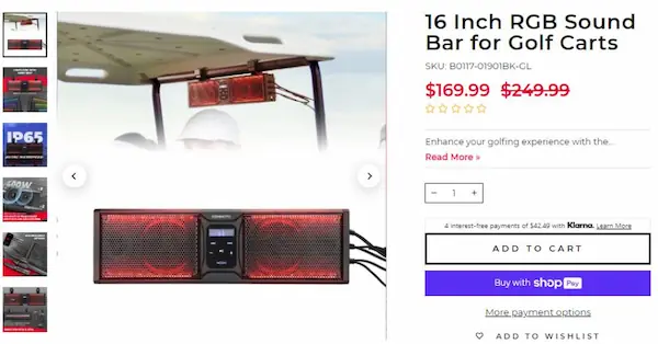 16-inch-rgb-sound-bar-for-golf-carts