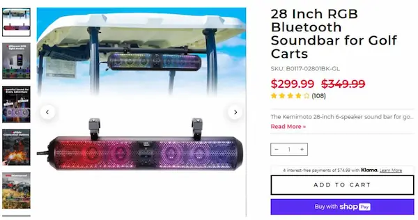 28-inch-rgb-bluetooth-soundbar-for-golf-carts