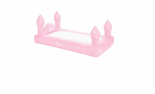 kids-pink-castle-travel-bed-&-air-mattress