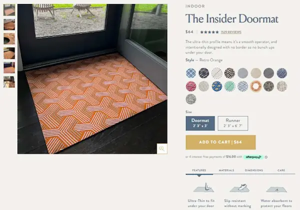 the-insider-retro-orange-doormat
