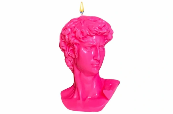 david-candle-neon-pink