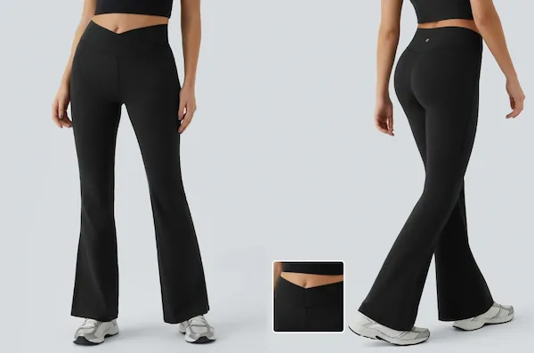 high-waisted-crossover-flare-yoga-leggings