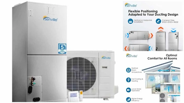 36000 BTU Central Air Conditioner Heat Pump System - SENDC-36HF